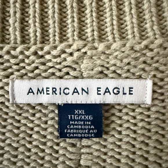 American Eagle Outfitters Beige Knit Sweater - Picture 2 of 3